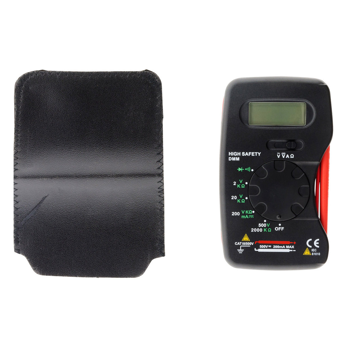 Multimètre de poche 13 calibres + housse - Zenitech