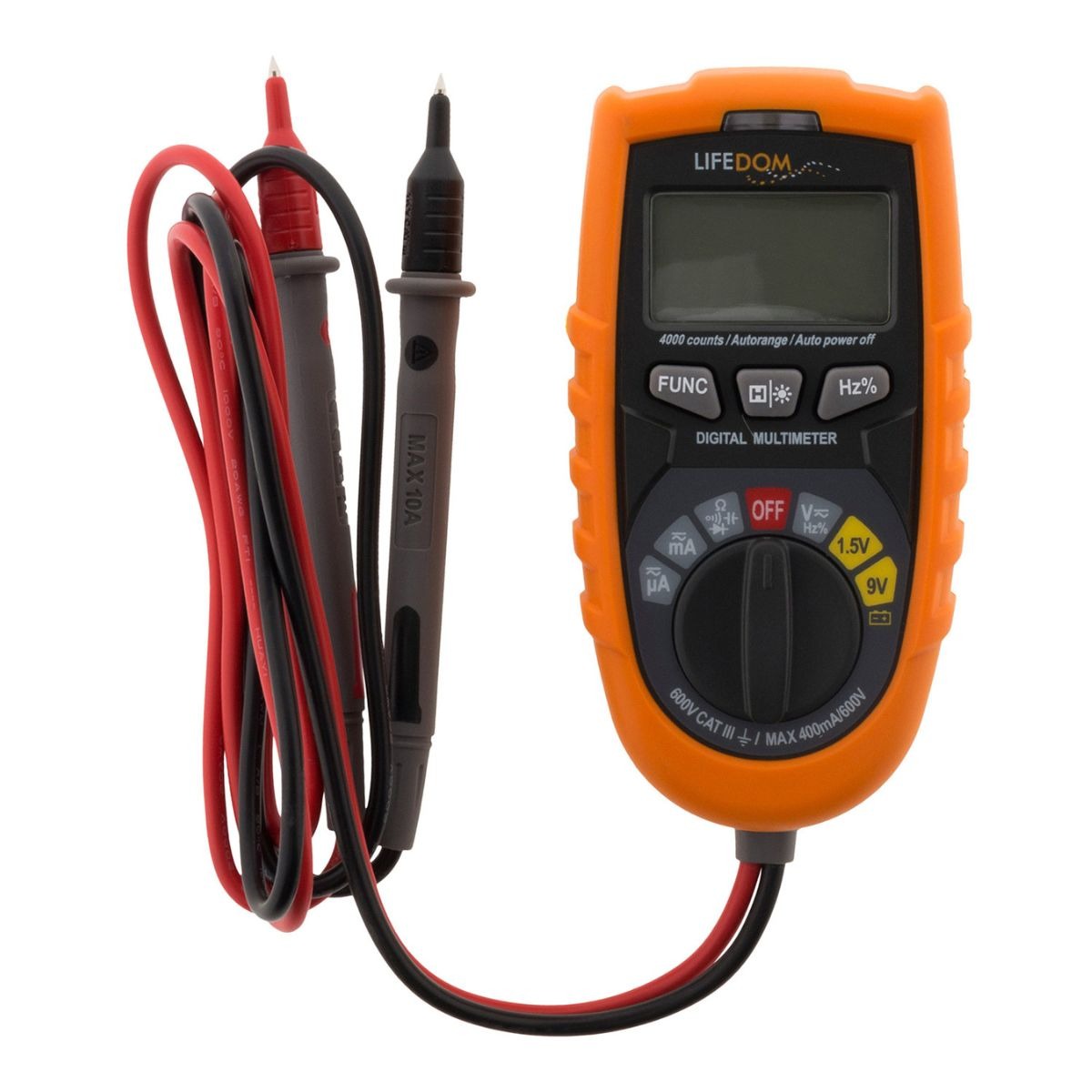 Multimètre digital auto + détecteur de courant et métal - Zenitech
