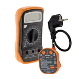 Multimètre digital + testeur de prise - Zenitech