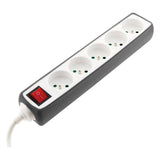 Multiprise 5x16A 2P+T + interrupteur + housse - Zenitech