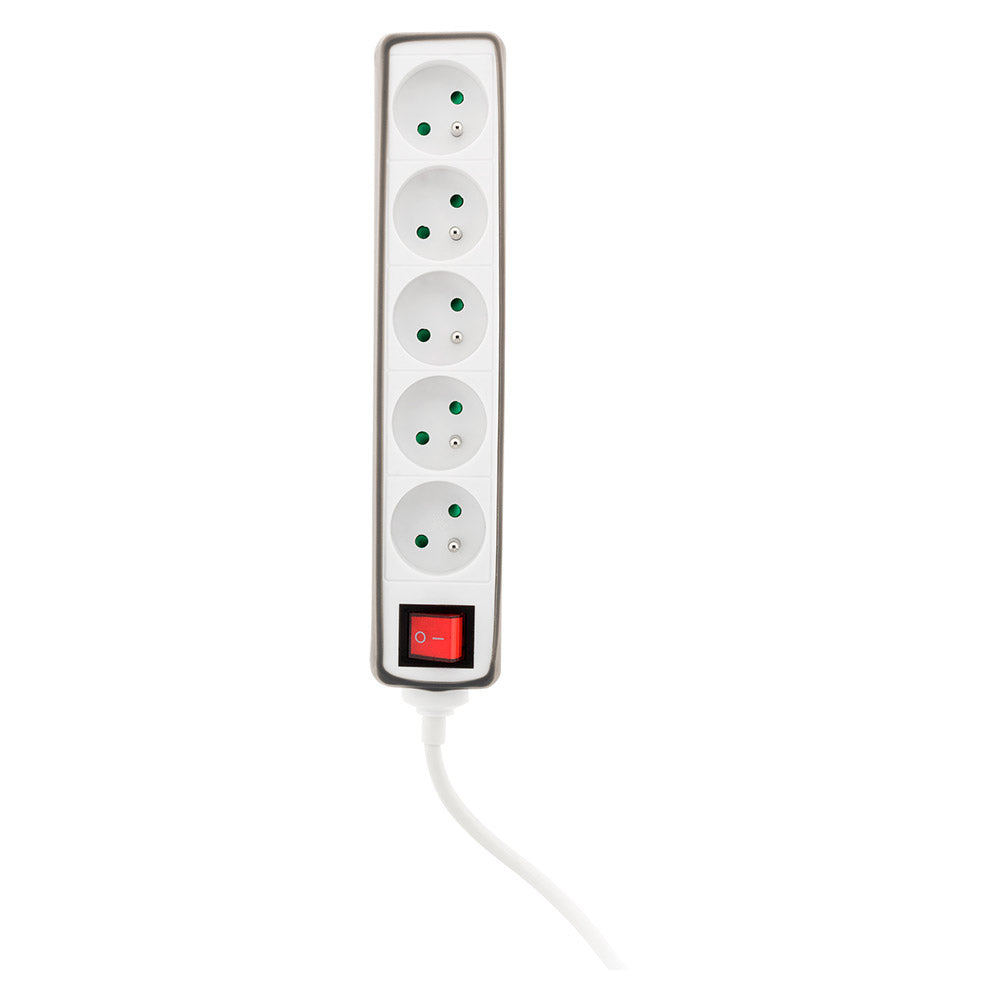 Multiprise 5x16A 2P+T + interrupteur + housse - Zenitech