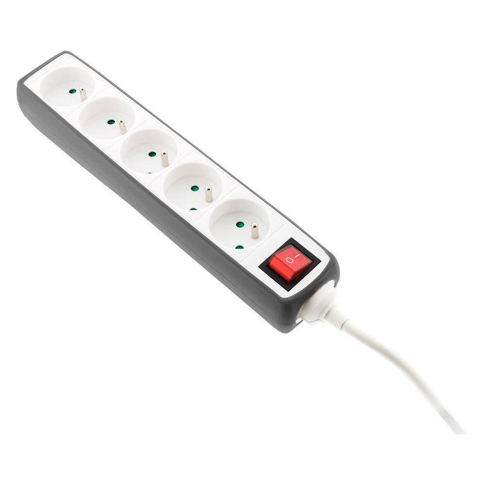 Multiprise 5x16A 2P+T + interrupteur + housse - Zenitech