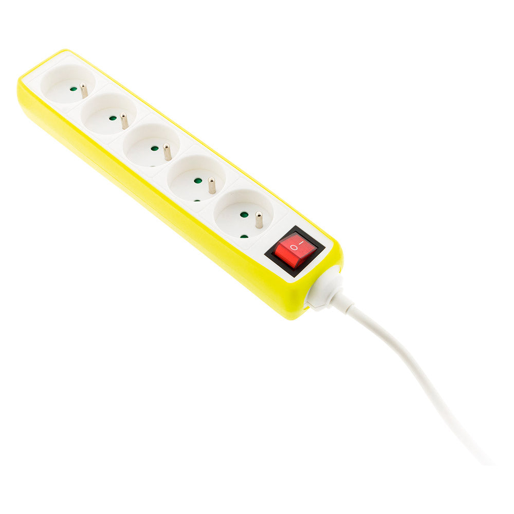 Multiprise 5x16A 2P+T + interrupteur + housse - Zenitech
