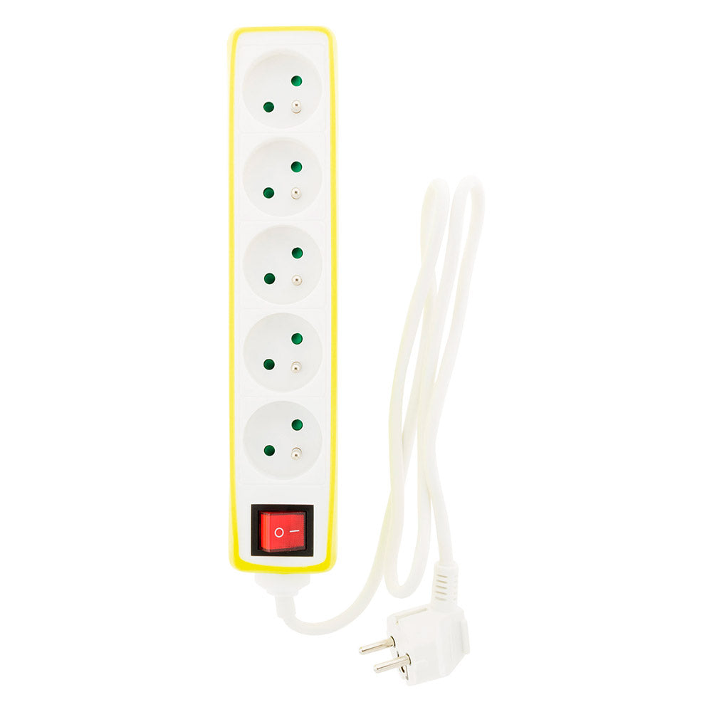 Multiprise 5x16A 2P+T + interrupteur + housse - Zenitech