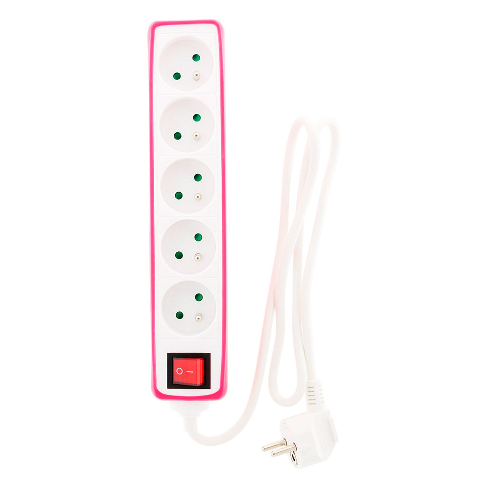 Multiprise 5x16A 2P+T + interrupteur + housse - Zenitech