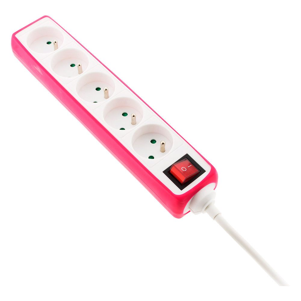 Multiprise 5x16A 2P+T + interrupteur + housse - Zenitech