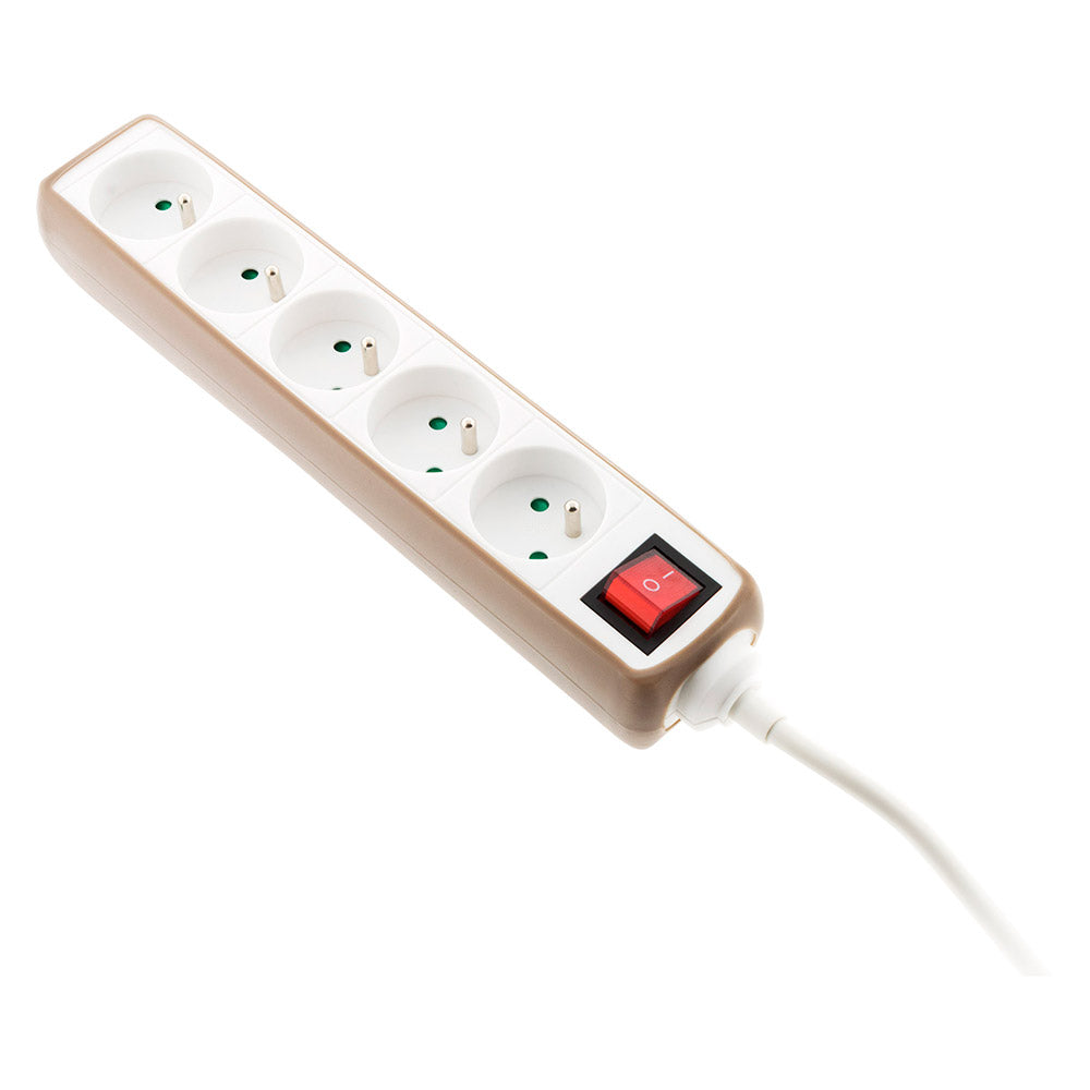 Multiprise 5x16A 2P+T + interrupteur + housse - Zenitech