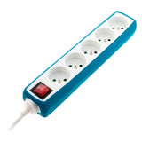 Multiprise 5x16A 2P+T + interrupteur + housse - Zenitech