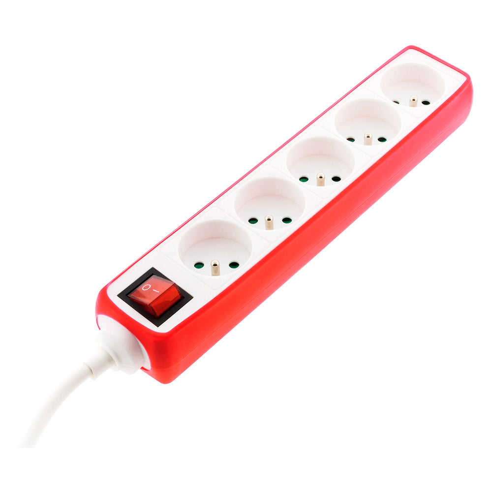 Multiprise 5x16A 2P+T + interrupteur + housse - Zenitech