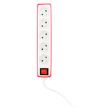 Multiprise 5x16A 2P+T + interrupteur + housse - Zenitech