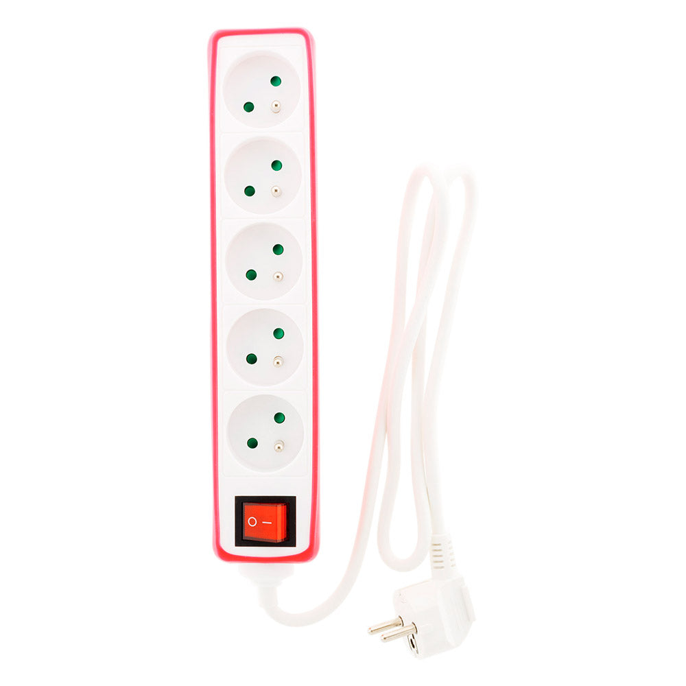 Multiprise 5x16A 2P+T + interrupteur + housse - Zenitech