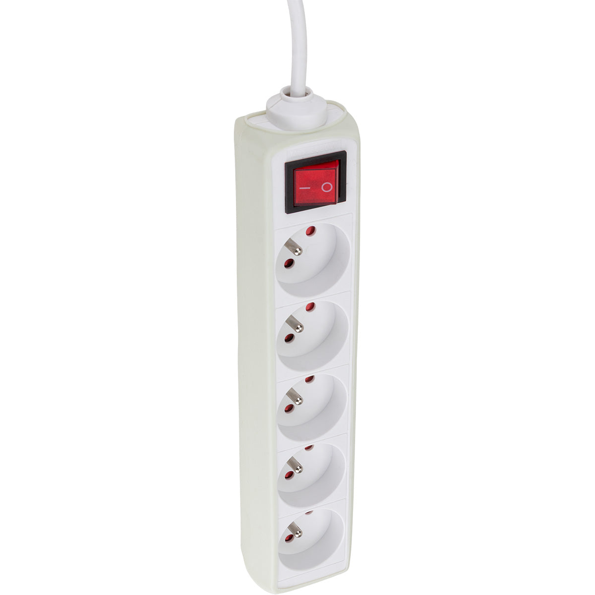 Multiprise 5 prises 16A 2P+T câble 1m + interrupteur - Zenitech