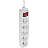 Multiprise 5 prises 16A 2P+T câble 1m + interrupteur - Zenitech