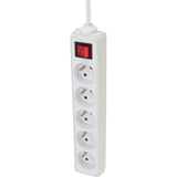 Multiprise 5 prises 16A 2P+T câble 1m + interrupteur - Zenitech