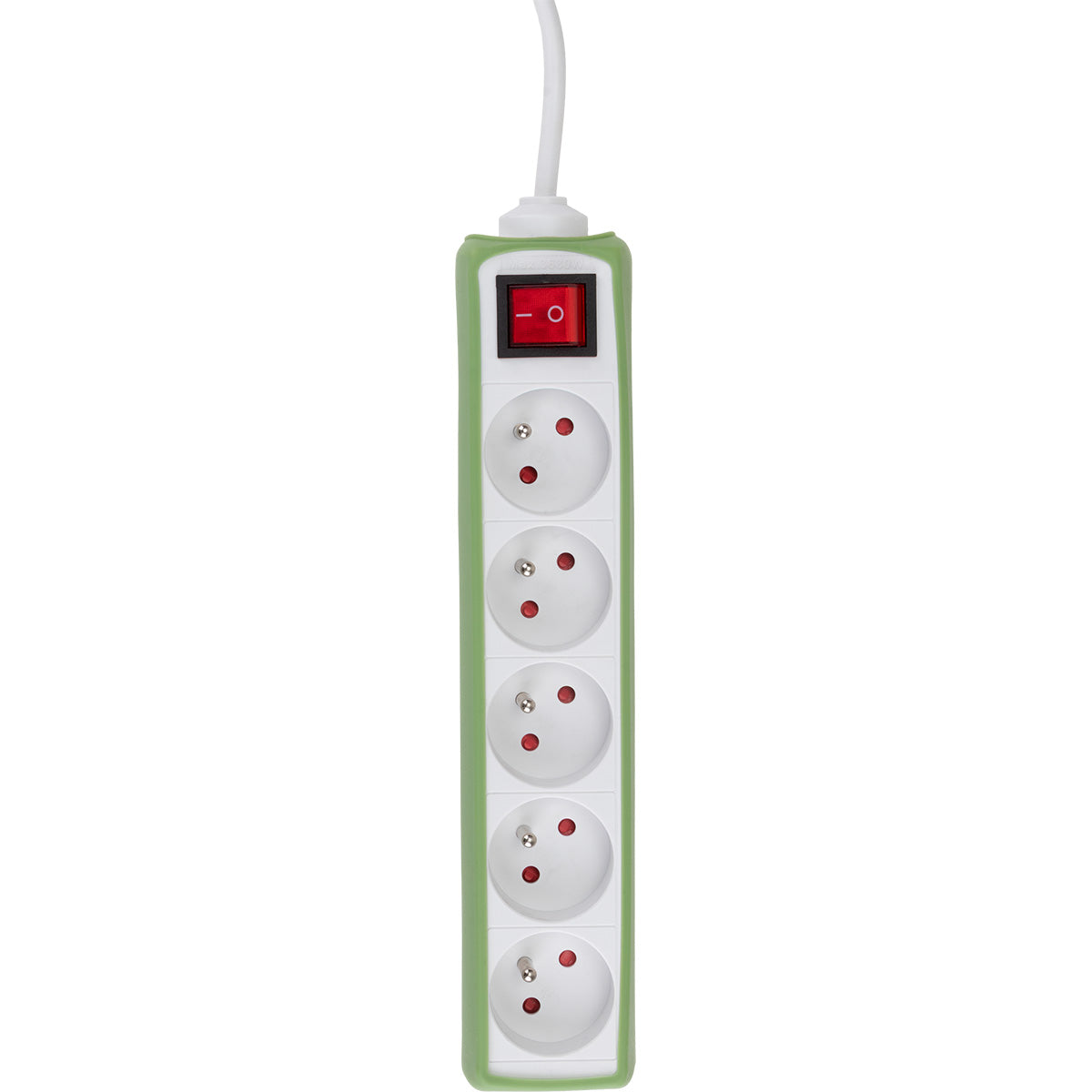 Multiprise 5 prises 16A 2P+T câble 1m + interrupteur - Zenitech