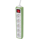 Multiprise 5 prises 16A 2P+T câble 1m + interrupteur - Zenitech