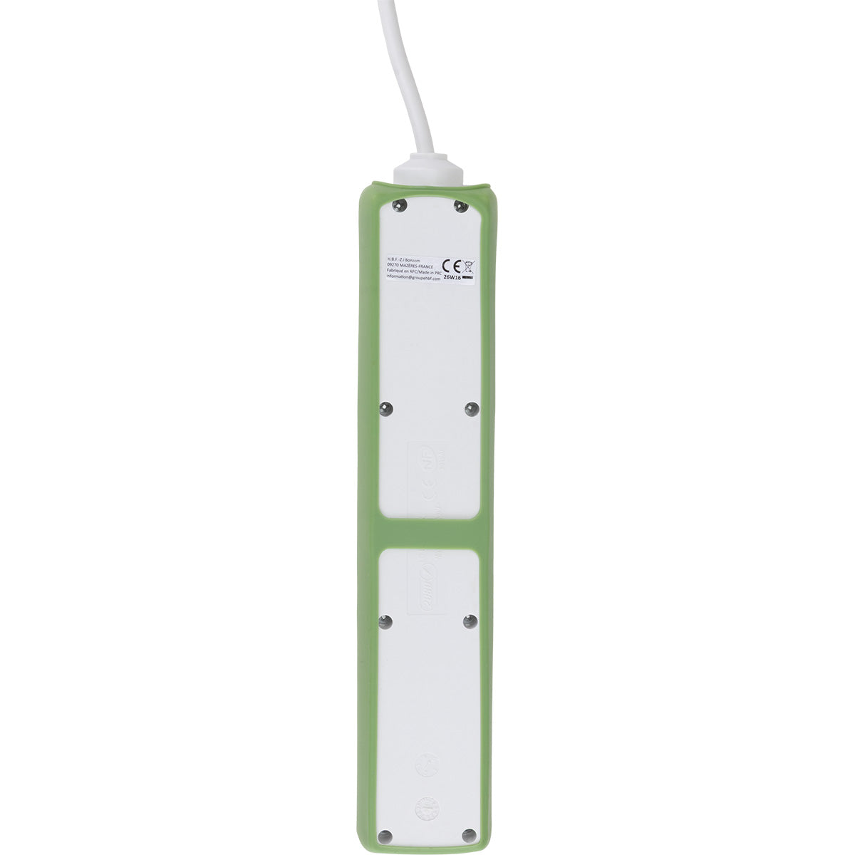 Multiprise 5 prises 16A 2P+T câble 1m + interrupteur - Zenitech