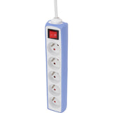 Multiprise 5 prises 16A 2P+T câble 1m + interrupteur - Zenitech