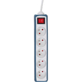 Multiprise 5 prises 16A 2P+T câble 1m + interrupteur - Zenitech