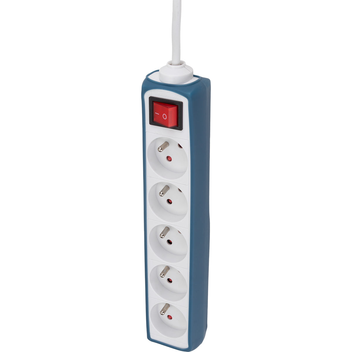Multiprise 5 prises 16A 2P+T câble 1m + interrupteur - Zenitech