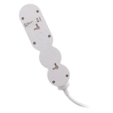 Bloc Home 3 prises 16A 2P+T avec interrupteur et fiche extraplate - câble HO5VV-F 3G1 1,5m - Zenitech