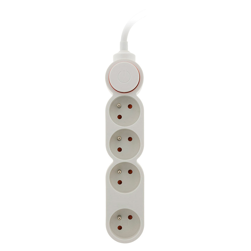 Bloc Home 4 prises 16A 2P+T + interrupteur - Zenitech