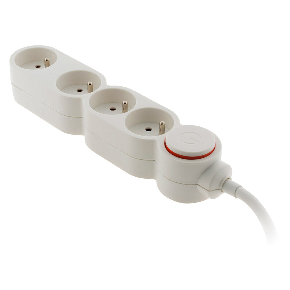 Bloc Home 4 prises 16A 2P+T + interrupteur - Zenitech