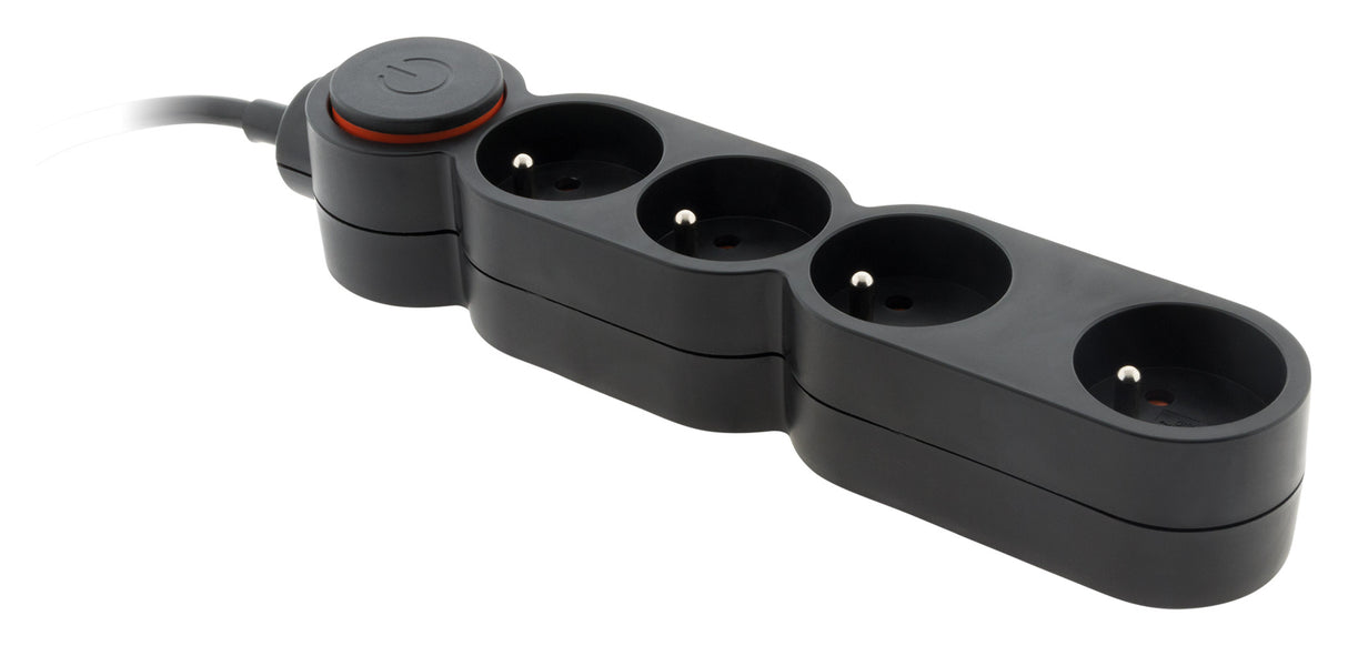 Bloc Home 4 prises 16A 2P+T + interrupteur - Zenitech