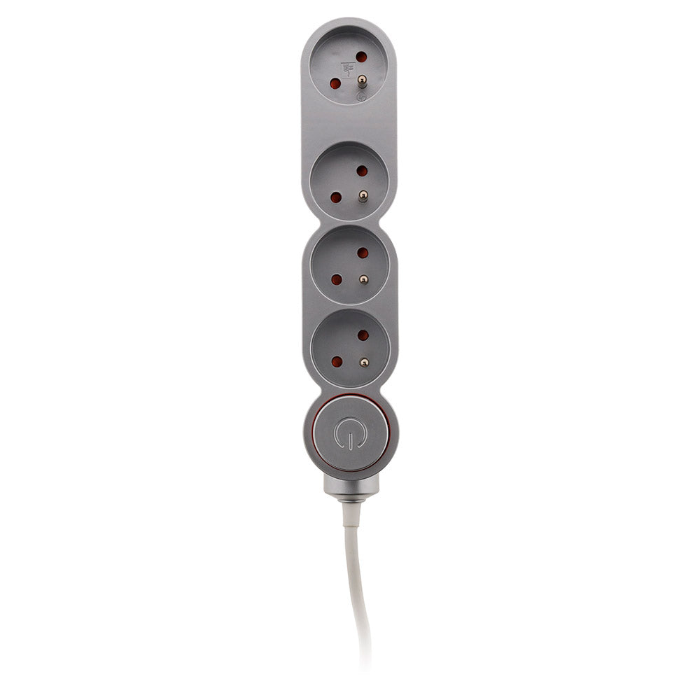 Bloc Home 4 prises 16A 2P+T + interrupteur - Zenitech