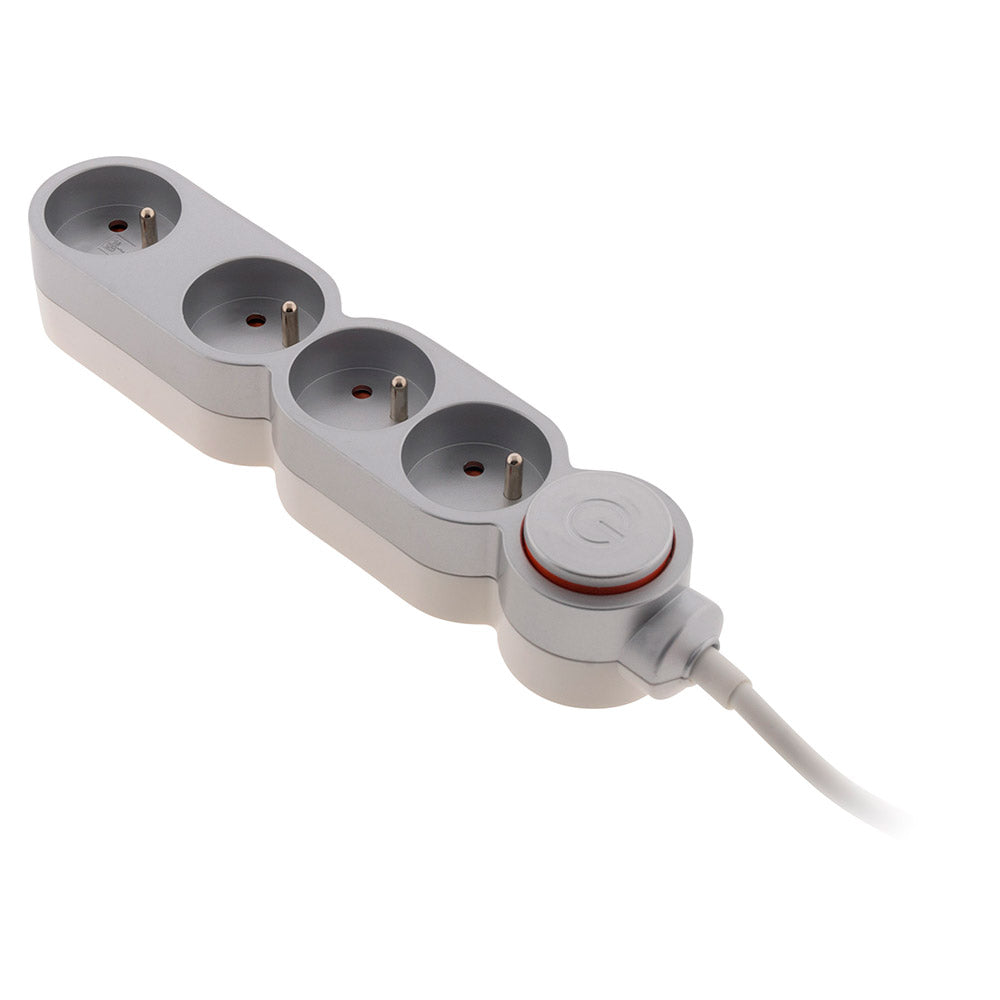 Bloc Home 4 prises 16A 2P+T + interrupteur - Zenitech
