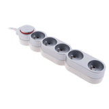 Bloc Home 4 prises 16A 2P+T + interrupteur - Zenitech