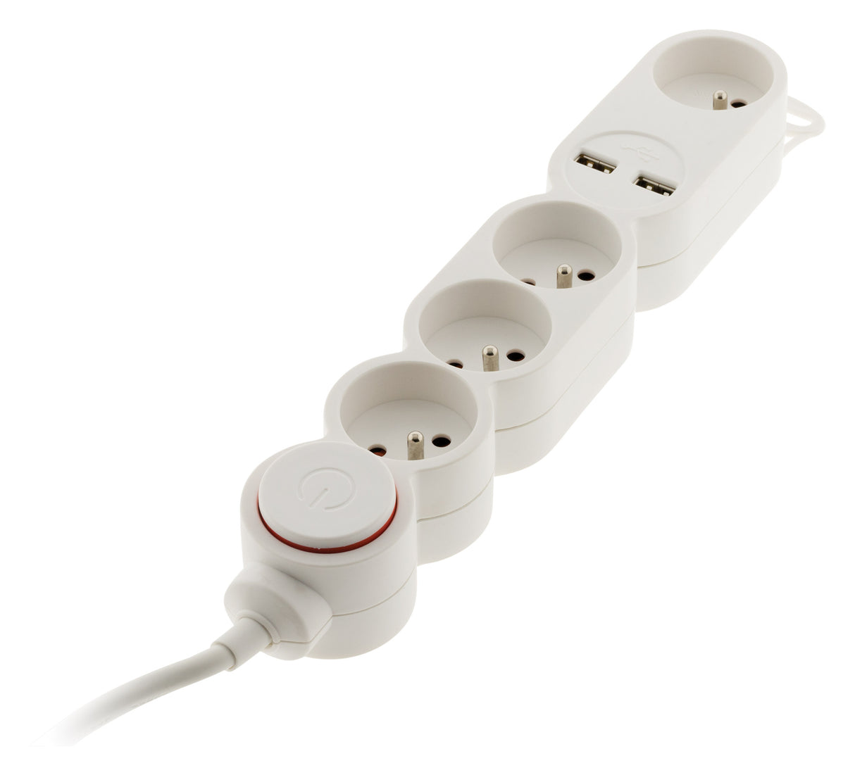 Bloc Home 2P+T + USB + interrupteur - Zenitech