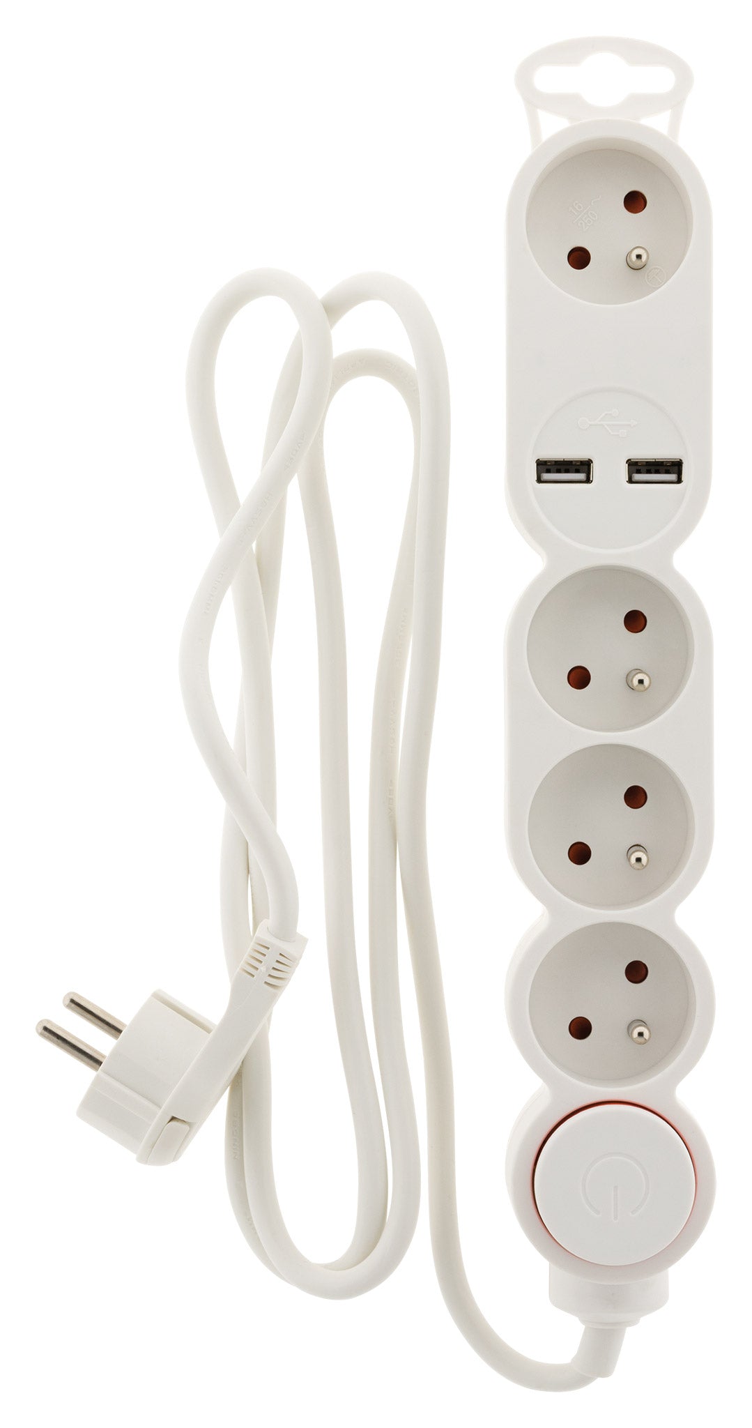 Bloc Home 2P+T + USB + interrupteur - Zenitech