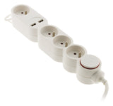 Bloc Home 2P+T + USB + interrupteur - Zenitech