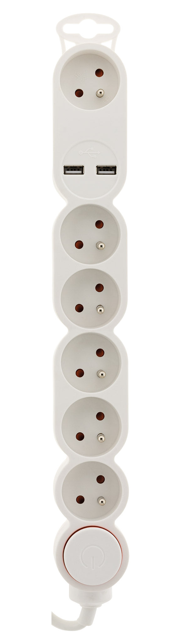 Bloc Home 2P+T + USB + interrupteur - Zenitech