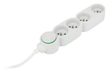 Bloc multiprise Home Green plastique recyclé 2P+T - Zenitech