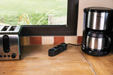 Bloc multiprise Home Green plastique recyclé 2P+T - Zenitech