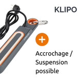 Bloc multiprise Klipo travaux et chantiers avec lampe LED - 3 prises 2P+T et USB Orange - Zenitech