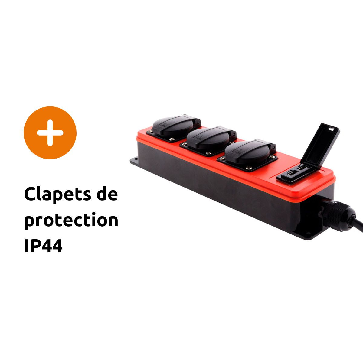 Multiprise étanche 3 prises 16A 2P+T + USB - Zenitech