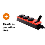 Multiprise étanche 3 prises 16A 2P+T + USB - Zenitech