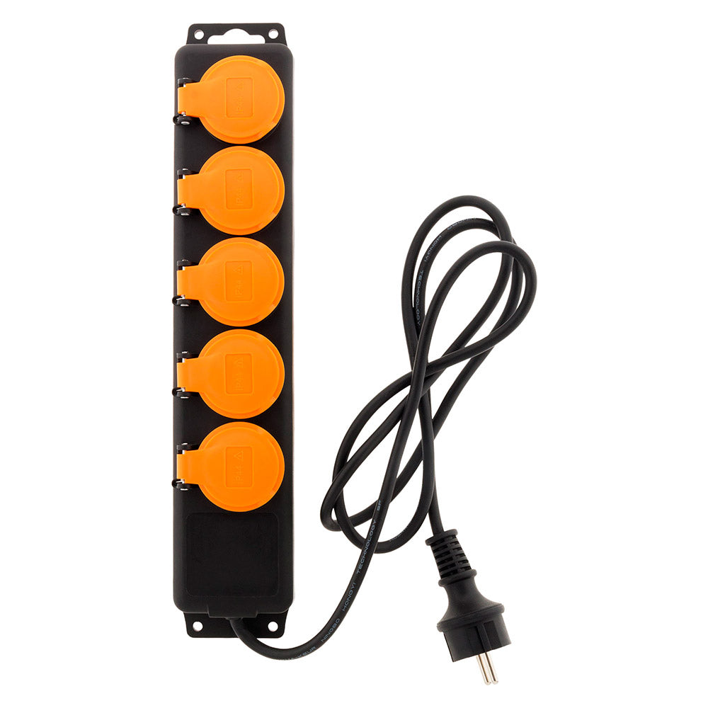 Bloc étanche 5 prises 16A 2P+T + clapets - Zenitech
