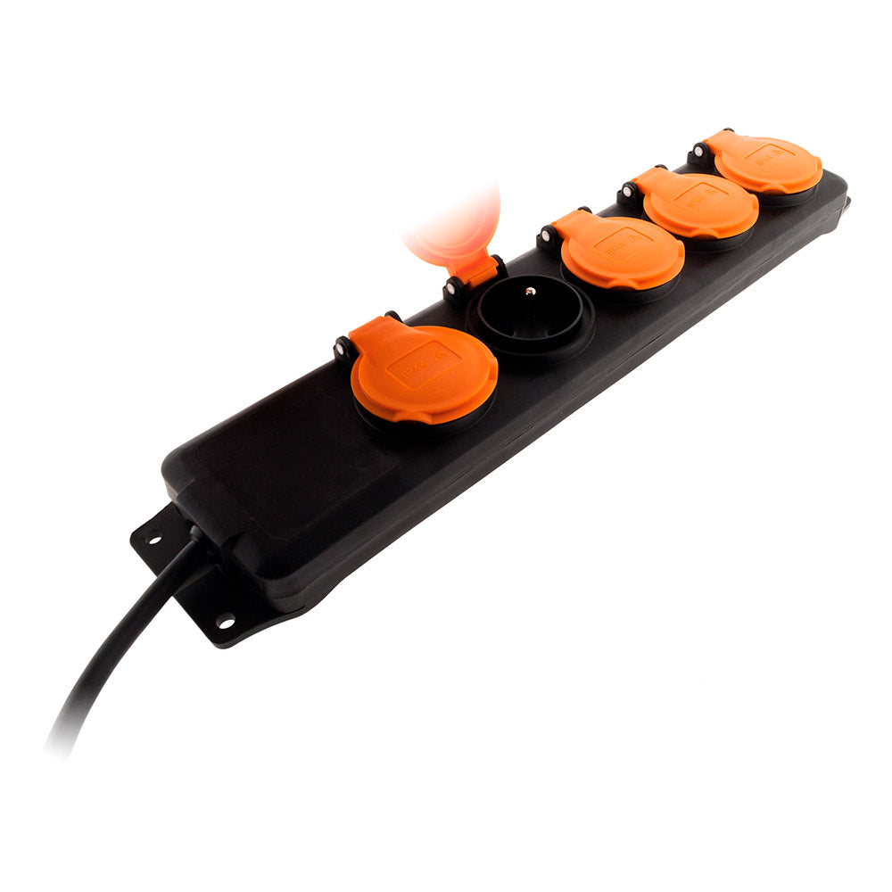 Bloc étanche 5 prises 16A 2P+T + clapets - Zenitech