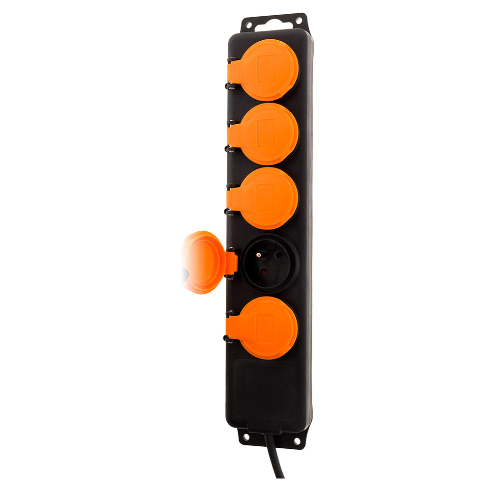 Bloc étanche 5 prises 16A 2P+T + clapets - Zenitech