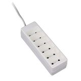 Bloc 6 prises 2P 6A - Blanc - Zenitech