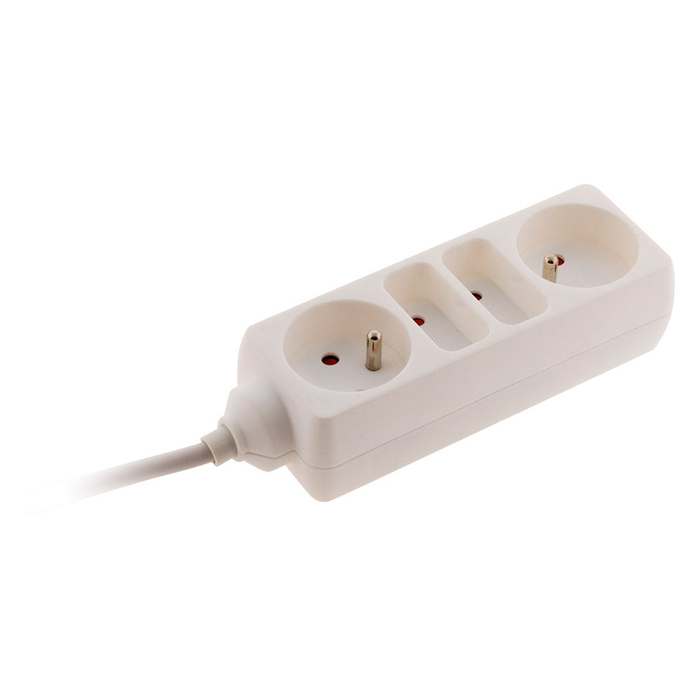 Bloc multiprise 2x6A + 2x16A - Blanc - Zenitech
