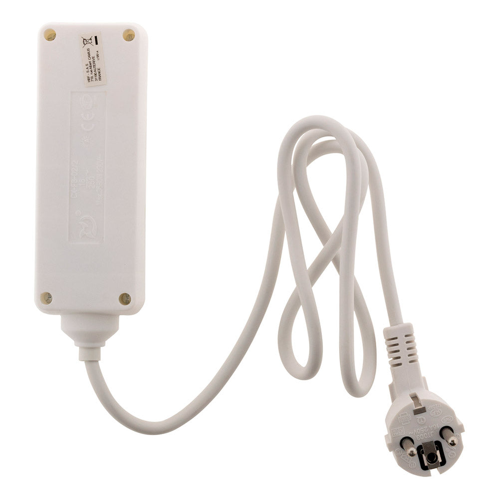 Bloc multiprise 2x6A + 2x16A - Blanc - Zenitech