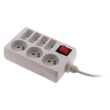 Bloc multiprise 4x6A + 3x16A - Blanc - Zenitech