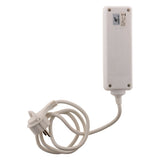 Bloc 3 prises avec fiche extra plate - Blanc - 1m - Zenitech