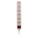 Bloc multiprise 16A 2P+T interrupteur - blanc - Zenitech