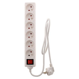 Bloc multiprise 16A 2P+T interrupteur - blanc - Zenitech